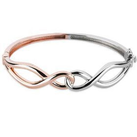 Sterling Silver & 14K Rose Gold Plated Breast Cancer Awareness "Survivor" Braceletsterling 