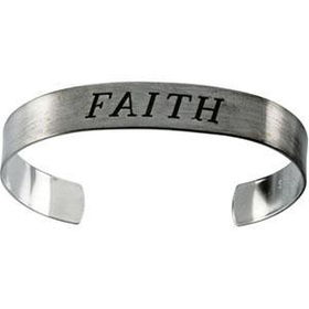 Sterling Silver Antiqued Faith Cuff Braceletsterling 