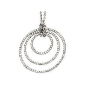 14K White Gold Diamond Necklacewhite 