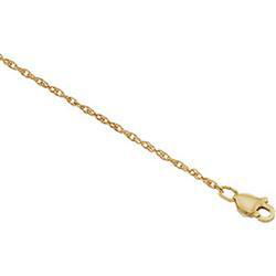 14K White Gold Lasered Titan Gold Rope Chain - 16 Incheswhite 