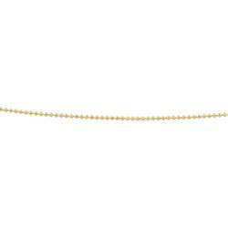 14K Yellow Gold Solid Bead Chain - 18 inchesyellow 