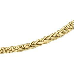 14K Yellow Gold Hollow Palma Chain - 18 inchesyellow 