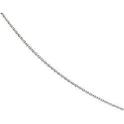 14K White Gold Diamond Cut Wheat Chain - 16 incheswhite 