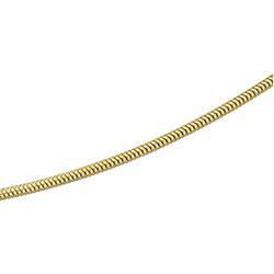 14K Yellow Gold Solid Round Snake Chain - 18 inchesyellow 