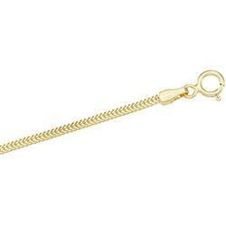 14K Yellow Gold Solid Foxtail Chain - 16 inchesyellow 