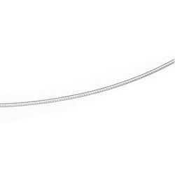 14K White Gold Round Omega Chain - 16 incheswhite 