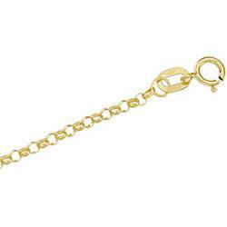 14K Yellow Gold Hollow Belcher Rolo Chain - 18 inchesyellow 