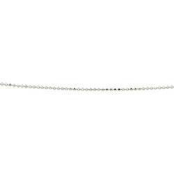 14K White Gold Bead Chain - 16 incheswhite 