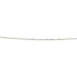 14K White Gold Bead Chain - 24 incheswhite 