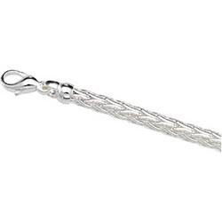 Sterling Silver Solid Wheat Chain - 16 inchessterling 