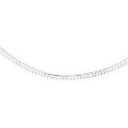 Sterling Silver Solid Omega Chain - 16 inchessterling 