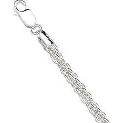 Sterling Silver Solid Cestina Chain - 16 inchessterling 