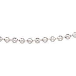 Sterling Silver Hollow Bead Chain - 16 inchessterling 