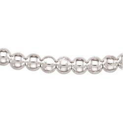 Sterling Silver Hollow Bead Chain - 18 inchessterling 