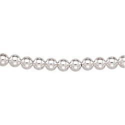 Sterling Silver Hollow Bead Chain - 18 inchessterling 