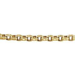 14K Yellow Gold Belcher-Cable Flat Wire Chain - 17 inchesyellow 