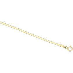 14K Yellow Gold Solid Flexible Herringbone - 24 inchesyellow 