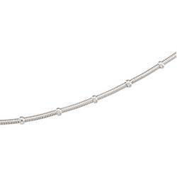 Sterling Silver Chain With Beads - 16 inchessterling 