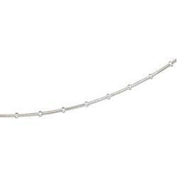 Sterling Silver Chain With Beads - 16 inchessterling 