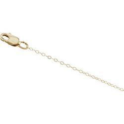 14K Yellow Gold Lasered Titan Gold Curb Chain - 16 inchesyellow 