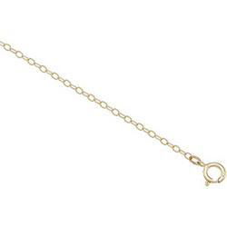 14K Yellow Gold Lasered Titan Gold Cable Chain - 16 inchesyellow 