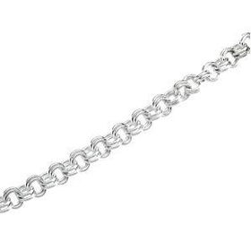 Sterling Silver Fancy Link Chain - 16 Inchessterling 