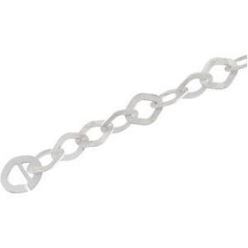 Sterling Silver Fancy Link Chain - 16.5 Inchessterling 