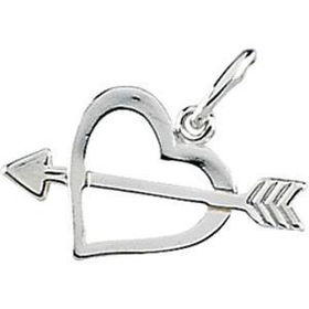 Sterling Silver Heart & Arrow Charmsterling 