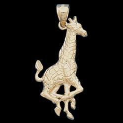 14K Yellow Gold Giraffe Pendantyellow 