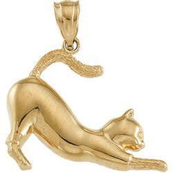 14K Yellow Gold Cat Pendantyellow 