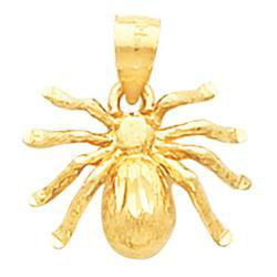 14K Yellow Gold Spider Pendantyellow 