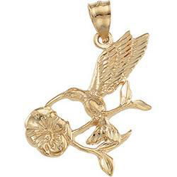 14K Yellow Gold Hummingbird Pendantyellow 