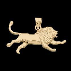 14K Yellow Gold Lion Pendantyellow 