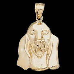 14K Yellow Gold Dog Pendantyellow 