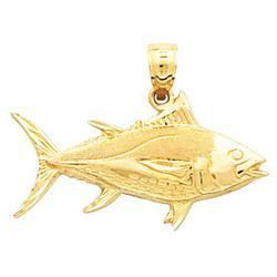 14K Yellow Gold Fish Pendantyellow 