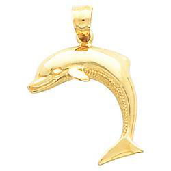 14K Yellow Gold Dolphin Pendantyellow 