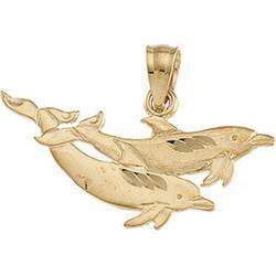 14K Yellow Gold Dolphin Pendantyellow 