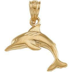 14K Yellow Gold Dolphin Pendantyellow 