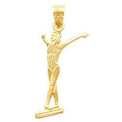 14K Yellow Gold Gymnast Pendantyellow 