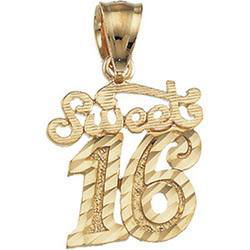 14K Yellow Gold Sweet Sixteen Pendantyellow 