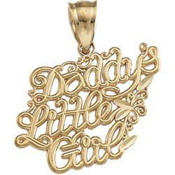 14K Yellow Gold Daddy's Little Girl Pendantyellow 