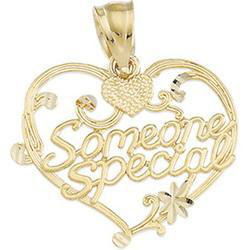 14K Yellow Gold Someone Special Heart Pendantyellow 