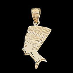 14K Yellow Gold Egyptian Head Pendantyellow 