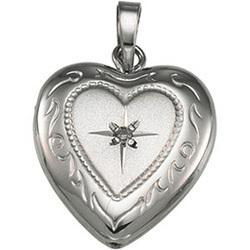 Sterling Silver Heart Shaped Locketsterling 