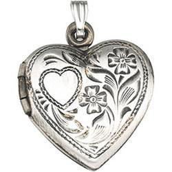 Sterling Silver Heart Shaped Locketsterling 