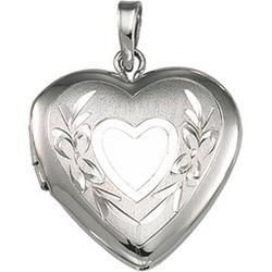 Sterling Silver Heart Shaped Locketsterling 