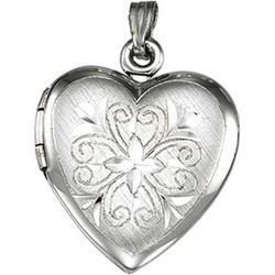 Sterling Silver Heart Shaped Locketsterling 