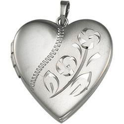 Sterling Silver Heart Shaped Locketsterling 