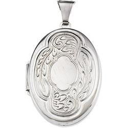 Sterling Silver Oval Shaped Locketsterling 