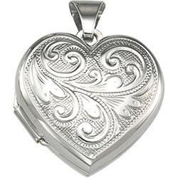 Sterling Silver Heart Shaped Locketsterling 